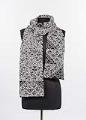 Image of Black and white generative knit scarf made by Fabienne Serriere of KnitYak, 2018