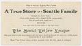 Image of Seattle Social Welfare League brochure, circa 1930
