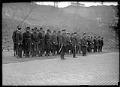 Image of Police officers standing on cobbled street during Seattle General Strike,  February 1919