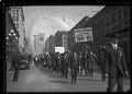 Image of U.S. Army draftees parading through downtown, Seattle, May 10, 1918
