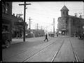 Image of View along Ballard Avenue with City Hall building, Seattle, October 19, 1925