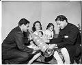 Image of Rajanikant “Raj” and Irene Joshi with their daughters and an unidentified man, February 1965