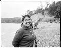 Image of Marya Moses on beach, July 5, 1962