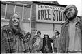 Image of SLF members outside Georgetown Free Store, December 15, 1970