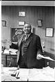 Image of Sam Smith in his office, February 1971