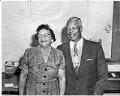 Image of Powell Barnett and Katherine Conna Barnett on their golden wedding anniversary, Seattle, August 23, 1956