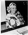 Image of Patti Bown posing at piano at the New Orleans Restaurant, Seattle, March 23, 1989