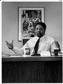 Image of Fred Brown during interview at Seafirst Bank office, January 15, 1993