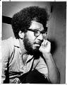 Image of Mark Cook giving an interview at Walla Walla State Penitentiary, January 1978