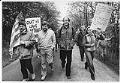 Image of Brock Evans, Mike Lowry, and Jim Whittaker on environmental walk, Seattle, May 3, 1982