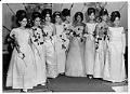 Image of Filipino-American débutantes at Filipino Community Center, Seattle, January 14, 1967