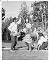 Image of Virginia Ordona, Diana Floresca, and Theresa Ordona dancing at Philippine Festival, Seattle, July 31, 1960