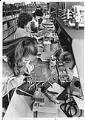 Image of Women working on inspection line at Fluke Manufacturing, Everett, November 5, 1986