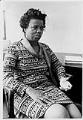 Image of Dorothy Hollingsworth in Model Cities office, Seattle, August 1972