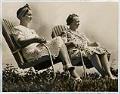 Image of Marjorie Jones and Helen Dorman planning for UW garden party, Seattle, July 18, 1941