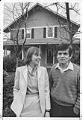 Image of Jack and Christine King in front of their home, Kirkland, February 28, 1986