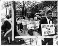 Image of Supporters of school integration picketing outside Seattle Public School offices, Seattle, May 12, 1965