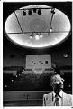 Image of Steve Sneed viewing restoration at Langston Hughes Cultural Arts Center, Seattle, April 11, 1993
