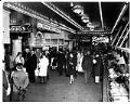 Image of Crowd gathered after bank robbery at Pike Place Market, Seattle, November 6, 1964