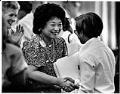 Image of Dolores Sibonga campaigning for mayor, Seattle, July 12, 1989