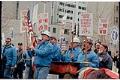 Image of Union workers demonstrating at WTO protests, Seattle, December 3, 1999