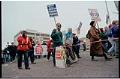 Image of Demonstrators marching at WTO protest, Seattle, December 3, 1999