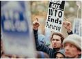 Image of Young man at WTO protest, Seattle, December 3, 1999