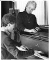 Image of Helen Taverniti with her piano student, Seattle, March 28, 1984