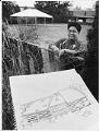 Image of Bettylou Valentine at site for new Central Youth and Family Services building, Seattle, June 16, 1992