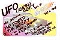 Image of Poster for UFO Landing Party and art exhibit, Seattle, 1984-1985