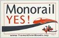 Image of Monorail Yes! campaign poster, Seattle, 2006