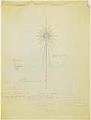 Image of Bon Marché Christmas star colored lamps design drawing, Seattle, 1962