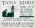 Image of Tania Maria at the Fabulous Rainbow poster, Seattle, April 29-30, 1984