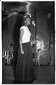 Image of Ernestine Anderson singing at the Black and Tan, Seattle, circa 1947