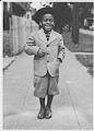 Image of Little boy dressed in a knicker suit, Seattle, circa 1945