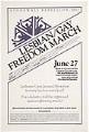 Image of Lesbian/Gay Freedom March poster, Seattle, June 27, 1981