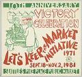 Image of Let's Keep the Market Initiative 10th Anniversary poster, Seattle, September 18 - November 2, 1981