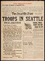 Image of Seattle Star front page, February 7, 1919