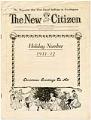 Image of The New Citizen, Holiday Number, January 1912