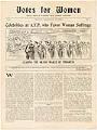 Image of Votes for Women, Vol. 1, No. 1, October 1909