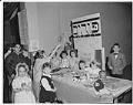 Image of Children playing games at Purim carnival, Congregation Herzl, Seattle, March 18, 1962