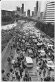 Image of Gulf War protestors on I-5, Seattle, January 15, 1991