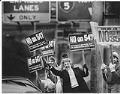Image of People on Mercer Street opposing Initiatives 547 and 35, Seattle, November 6, 1990
