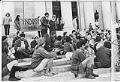 Image of Demonstrators in favor of Native fishing rights at Washington State Capitol, Olympia, September 5, 1968