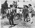 Image of Demonstrators at 19th Avenue S. and S. Washington Street, Seattle, May 26, 1969