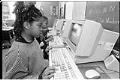 Image of Colman Elementary School students working at computers, Seattle, February 8, 1993