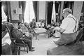 Image of Yakama Nation group discussing water rights petition, Olympia, April 20, 1993