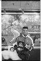 Image of Ken Griffey, Jr. at press conference announcing  Nintendo game, Seattle, May 11, 1993
