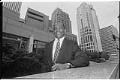 Image of Herman McKinney in downtown Seattle, May 1993