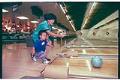 Image of Cheryl Chow bowling at campaign event, May 1993
